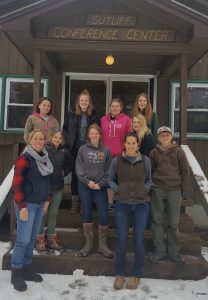 BKW FFA members pose for a picture at Camp Oswetgatchie during an Educational Leadership Program.