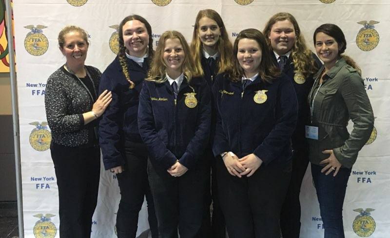 The BKW FFA chapter poses for a picture at the New York state convention