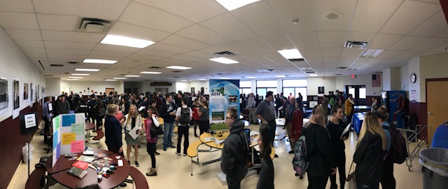 Students attend the annual Career Fair at the BKW Secondary School
