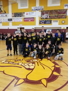 group of students in the school gym