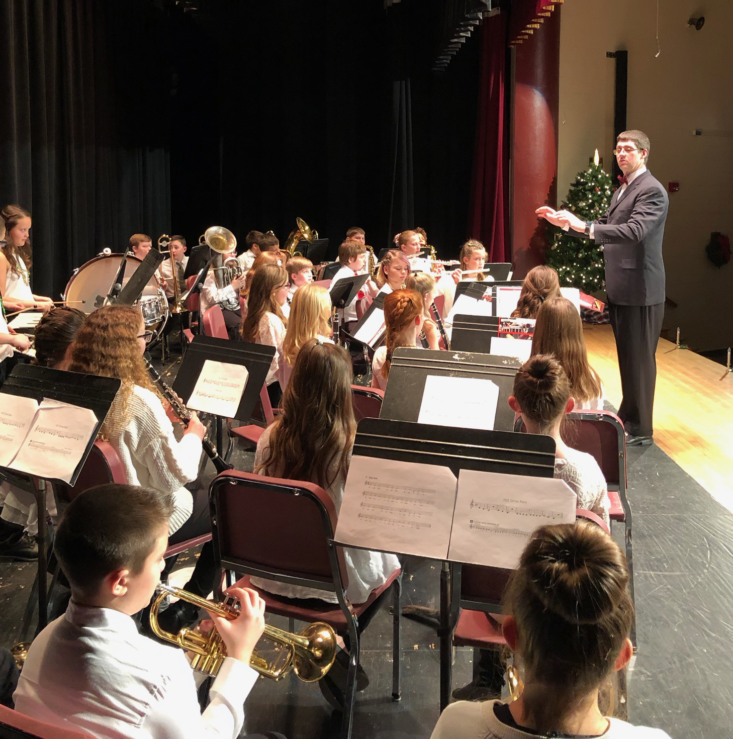 elementary musicians perform