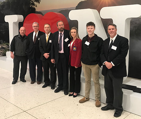 Brianna Beisly and members of the Legislative Advocacy Day team