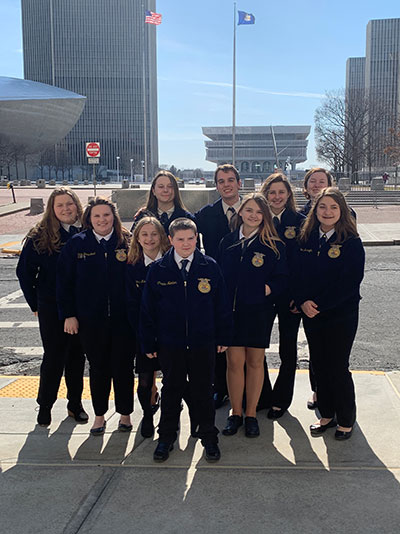 FFA students at the Empire State Plaza