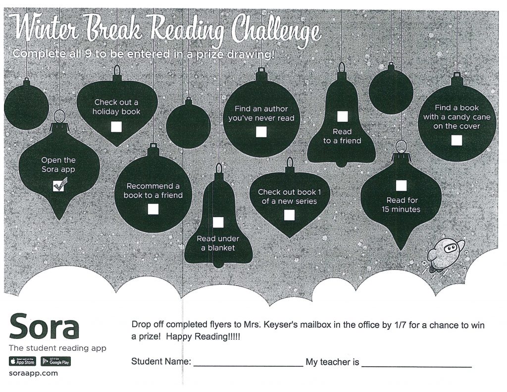 Winter Reading Challenge graphic