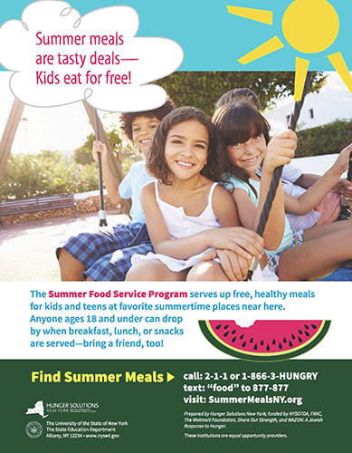 NYSED summer meals graphic