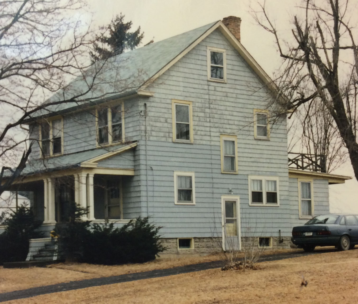 large grey house