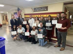 The entire BKW trauma-skilled team members with Superintendent of Schools Dr. Mundell and officials from the National Dropout Prevention Center.