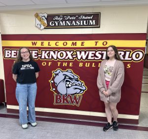 BKW senior students Kathryn Joslin and Jodie Howland.