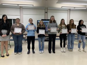 Former BKW tenth grade students recognized at the Board of Education meeting on Monday, Nov. 27.