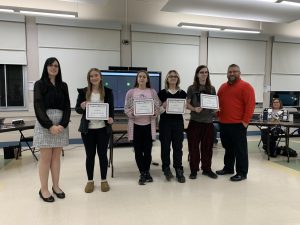 Former BKW eleventh grade students recognized at the Board of Education meeting on Monday, Nov. 27.