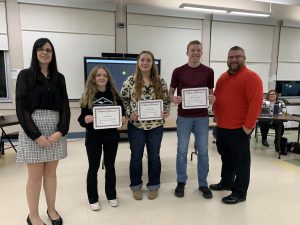 Former BKW ninth grade students recognized at the Board of Education meeting on Monday, Nov. 27.