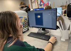 BKW senior Sadie Plant joined a group of eight Capital Region BOCES Digital Media Design students who completed work-based learning (WBL) at the New York State Senate Production Shop, learning the “ins” and “outs” of everything from graphic design to printing.