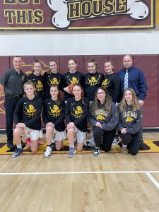 The girls' varsity basketball team completed a successful season! The team was 19-4 overall and captured the Hudson Division championship of the WAC.