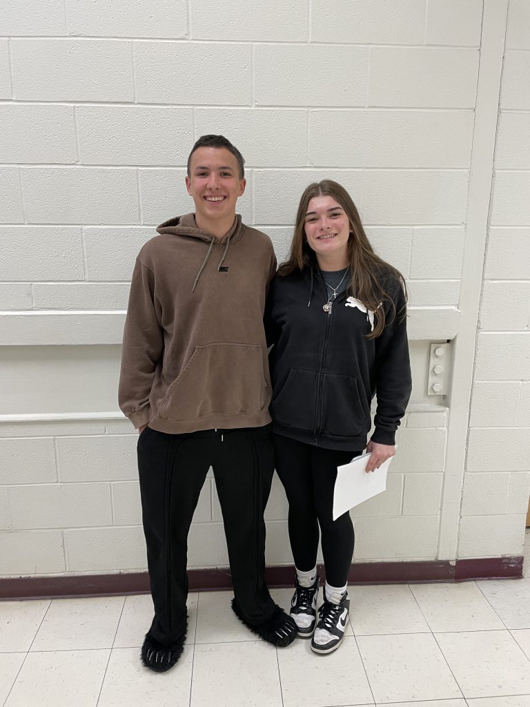 BKW seniors Arlan Wright and Peyton Delvecchio were recently recognized by the New York State Association for Health, Physical Education, Recreation and Dance (NYS AHPERD).