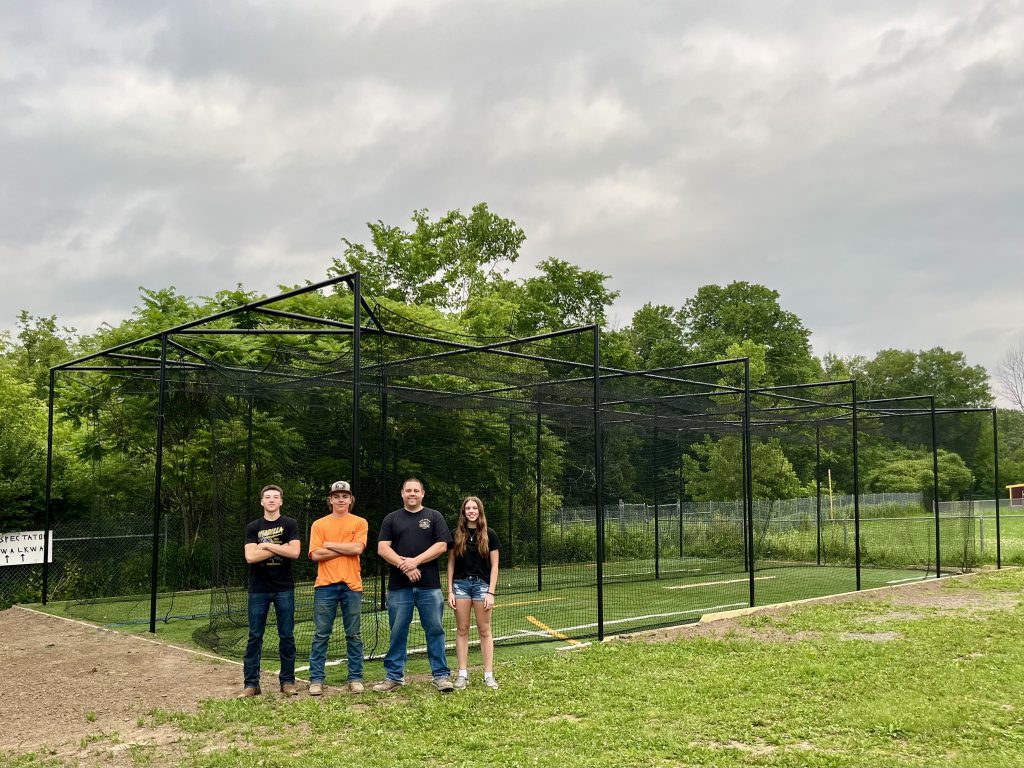 The BKW athletic department would like to thank Casey Miller and ANRC Miller Equipment for their donation of supplies and labor for our beautiful new softball batting cage!