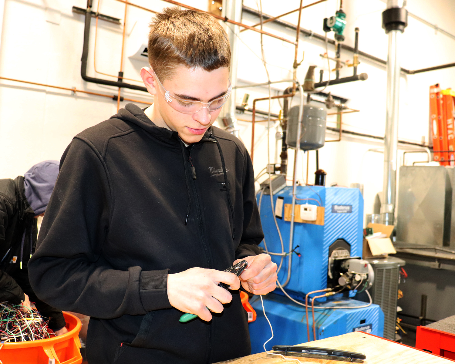 BKW junior John Meacham recently earned a professional certification that will help him gain employment in the HVAC industry.